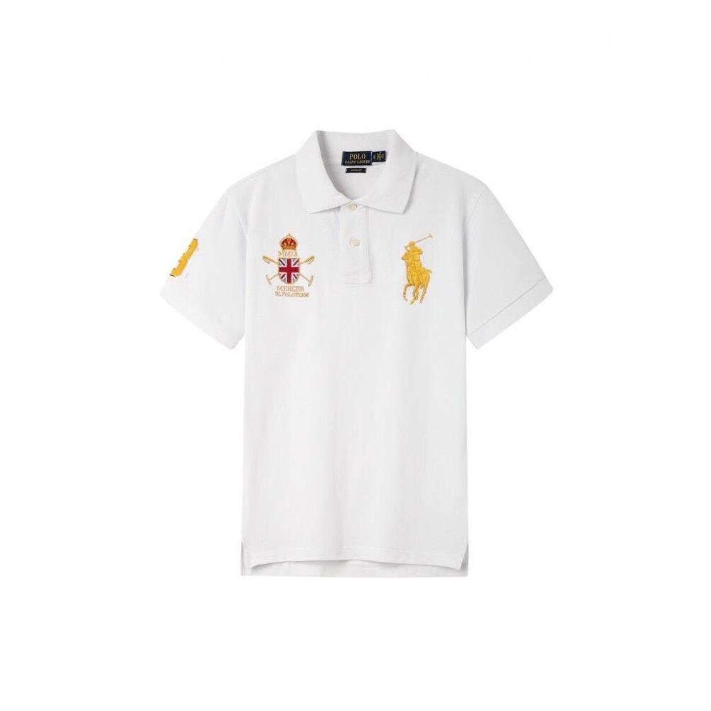 RogueWave Nye Poloskjorter for Menn Bomull Broderi, Kortermet Fasjonable Golf Sporty T-skjorter