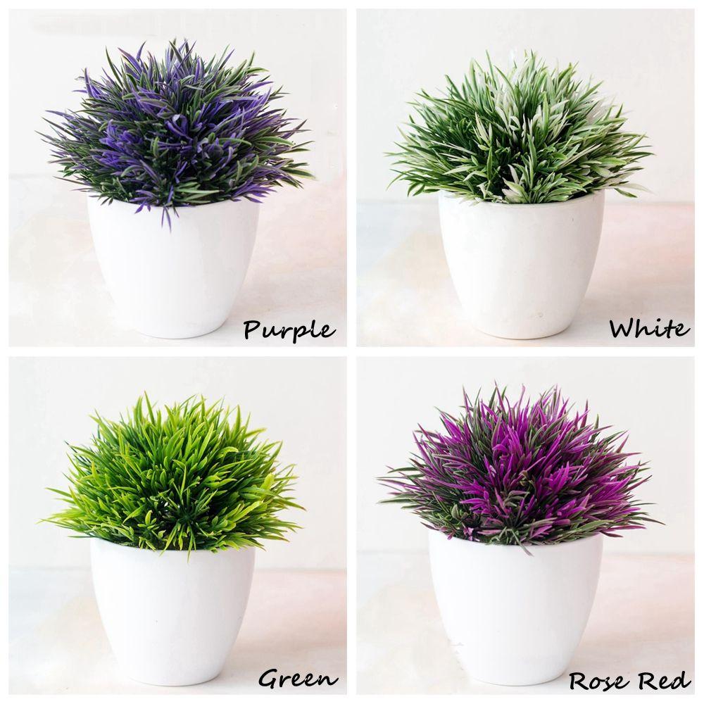 Büro Hochzeit Party Dekoration Künstliche Blume Künstlicher Falscher Kleiner Baum mit Töpfen Künstliche Falsche Pflanzen