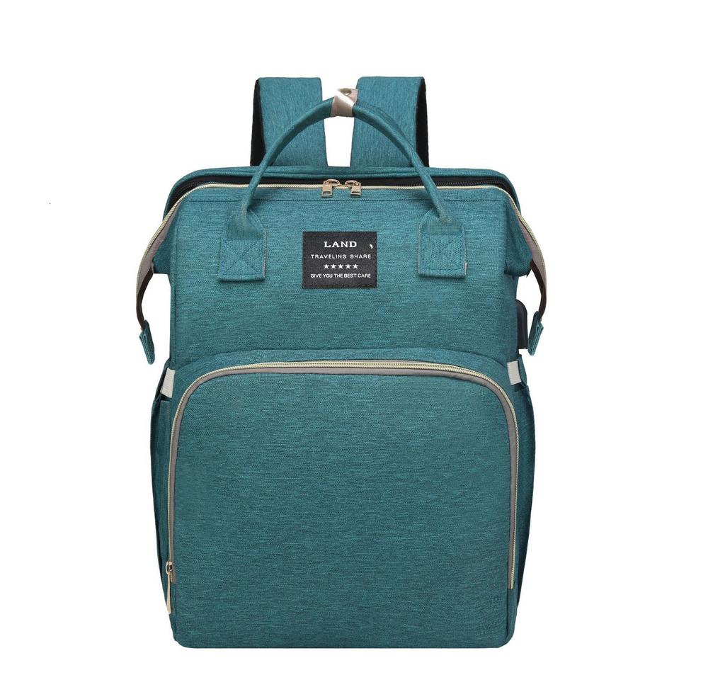 Multi-functional folding bed, simple and portable outdoor insulated baby bottle storage bag, large-capacity mother and baby bag