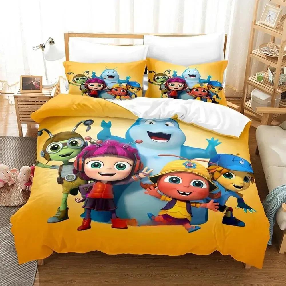 3D Print Anime Beat Bugs Printed Bed Set Duvet Cover Pillowcase Bedding Set Bed Linen Sheet Quilt Cover Full Queen King Size