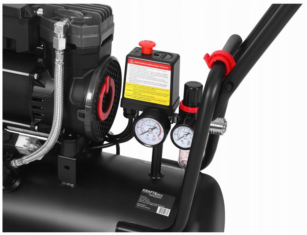 Oil-free compressor Kraft&Dele 8Bar 24L 1450W 230V 2800 Rpm 249 /Min