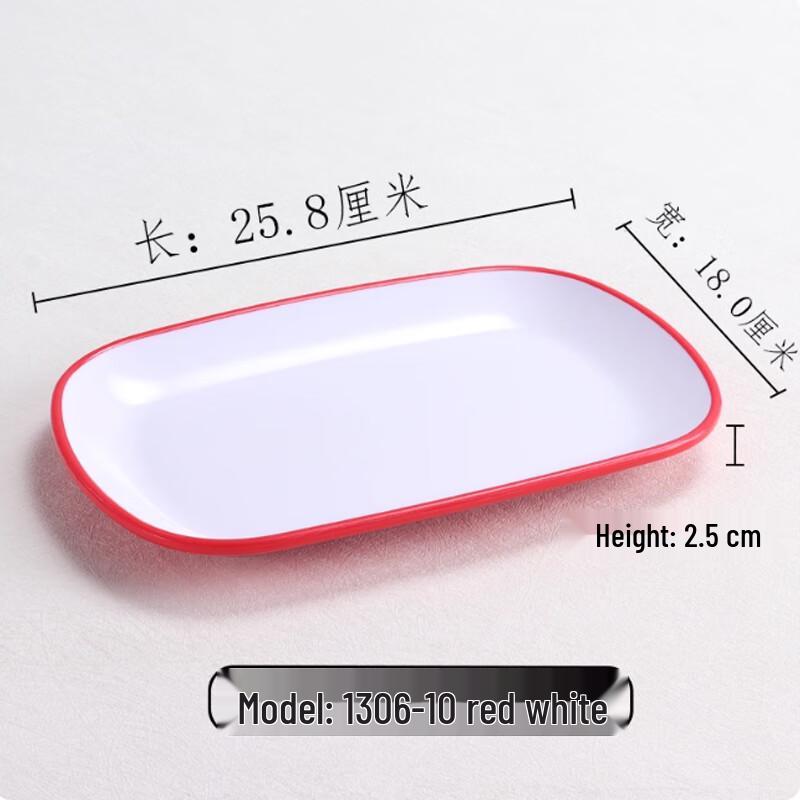 SPSR Melamine Round Snack Plate