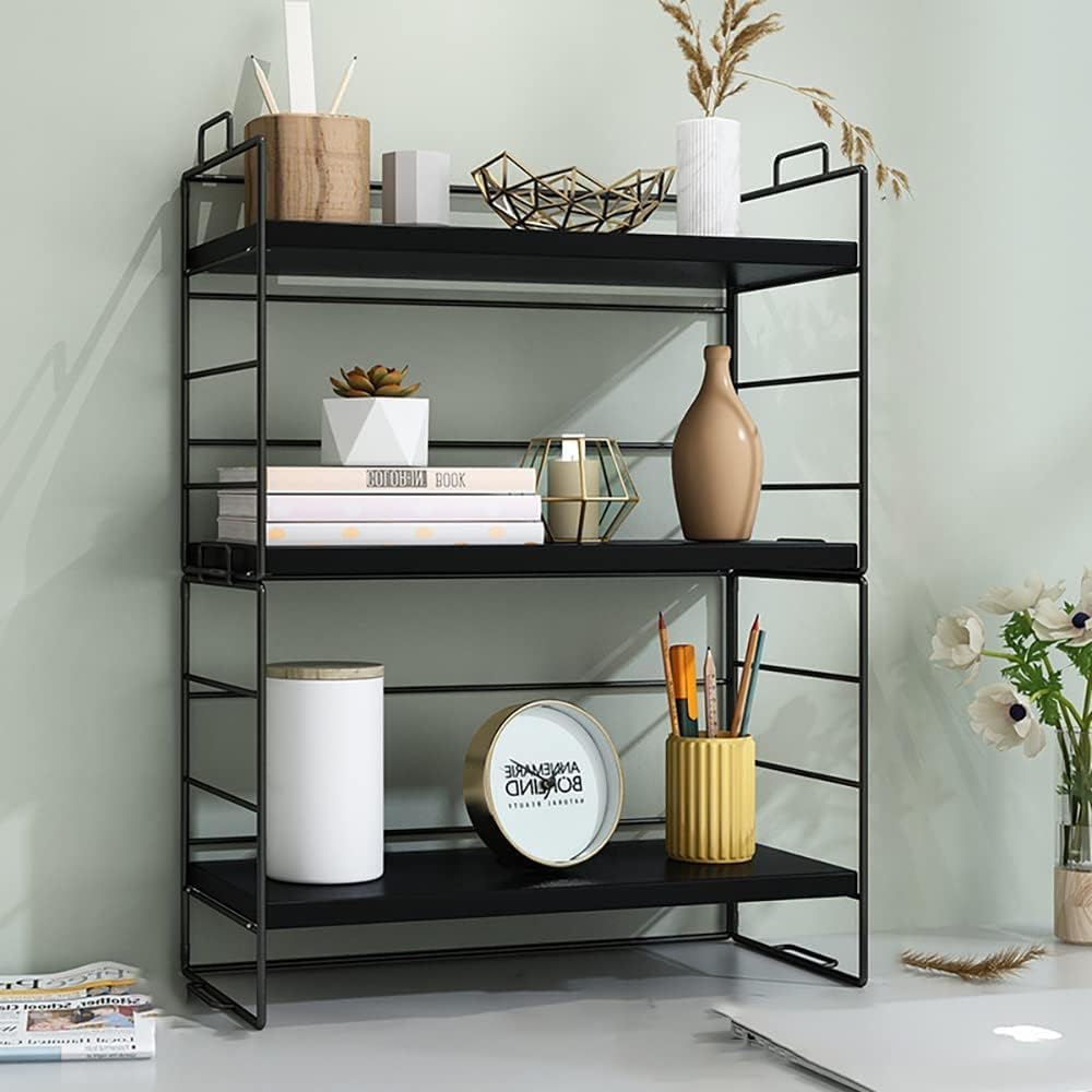 Open Rack Bookshelf Desk Storage Rack Top Shelf Shelf Storage Rack Shelf Storage Rack Nordic Desk Rack Table Rack Books Stationery Display Small Item