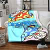1PC Doraemon Blanket Lightweight Flannel Throw Blanket for Sofa, Bed, Travel, Camping, Livingroom, Office, Couch