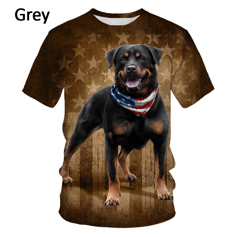 

German Shepherd Dog T Shirt 3D Cute Doggy Printed Funny Puppy 4XL