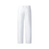 GIOVANNI VALENTINO Men's White Cotton Stretch Relaxed Jeans