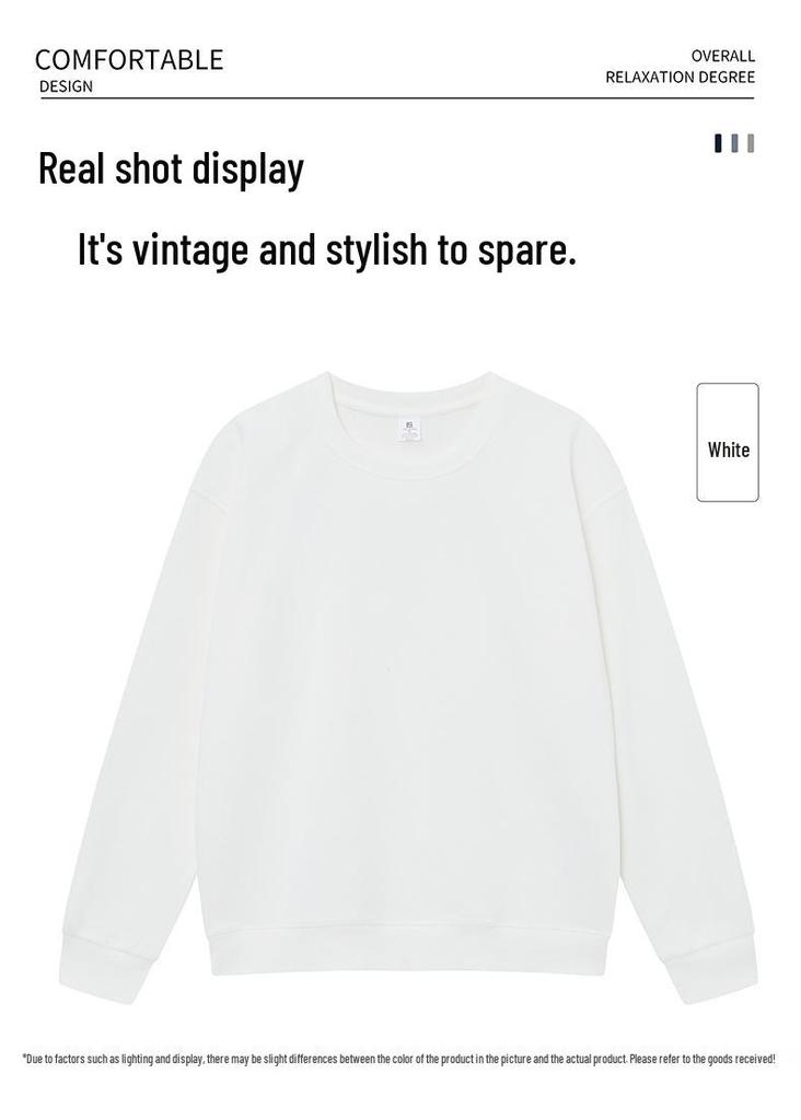 Plus Size Heavyweight Cotton Drop Shoulder Hoodie - Autumn/Winter Casual Outdoor Warmth