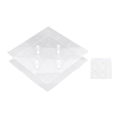 Lollipop Display Stand 20 Hole Transparent Acrylic Double Layers Cake Pop Stand for Wedding