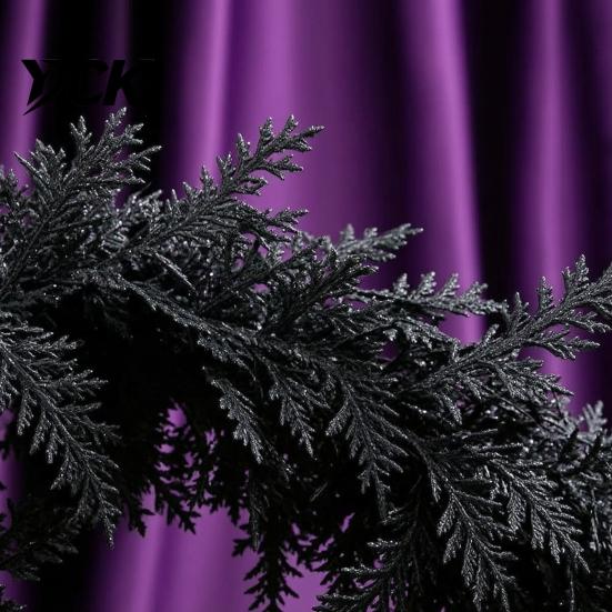 Haunted House Party Decorations Black Halloween Garland, Spooky Artificial Cedar Vine for Mantel Fireplace, Realistic Twisted Bionic Branch