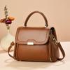Handbag Women's bag Solid color shoulder messenger bag Versatile fashion simple mother bag