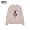 Teenie Weenie Bear Women's Colorblock Embroidered Round Neck Sweatshirt