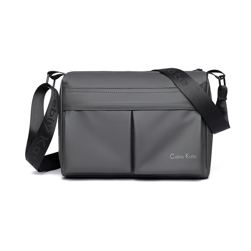 

Мужская многокарманная наплечная сумка, сумка-мессенджер для поездок серый