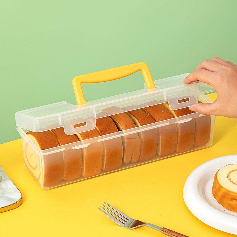 Contenedor de Almacenamiento de Especias Reutilizable de 6 Compartimentos a Prueba de Humedad Caja de Almacenamiento de Plástico Sellada con Asa Organizador de Cocina