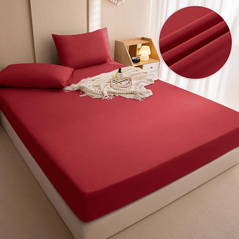 Waterproof Bed Cover Bed Fitted Sheet Home Hotel Bedspread Bedroom Bed Mattress Cover Waterproof Bedding Set Sheet With Elastic Band