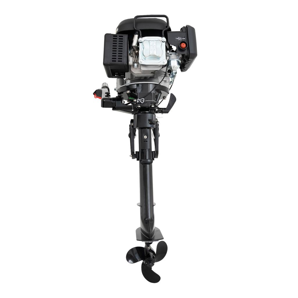 4-Stroke 6 HP Outboard Motor Fishing BoatEngine Boat Engine w/Air Cooling System Low Fuel Consumption for Inflatable Boats