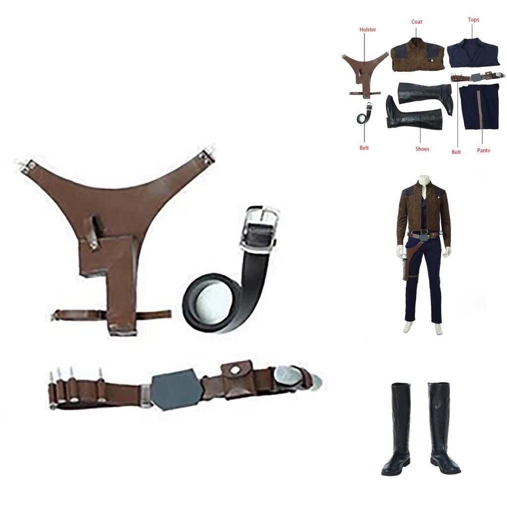 New Movie Solo A Star Wars Story Cosplay Costume Men Han Solo Premium Quality Set