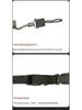 Retractable Tactical Keychain Lanyard - Elastic, Anti-Lost, Outdoor Safety Rope
