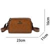 Damen Umhängetasche Damen Tasche Retro doppelseitige Kissenform Tasche große Kapazität einfarbig Umhängetasche Crossbody Tasche Sac A Main