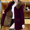 Women's Winter Velvet-Thickened Cotton Coat: 2026 Fashion, Cold-Resistant, Warm Mother's Jacket
