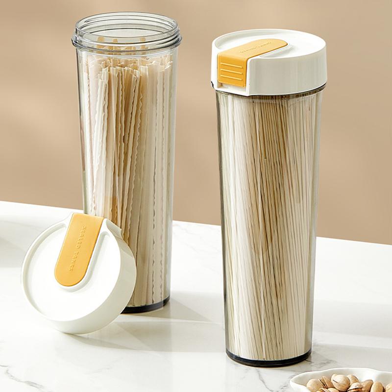 Noodle Storage Jar Food Storage Jar Airtight Glass Canisters For Noodle Storage Snack Container Organization Food Grade белый