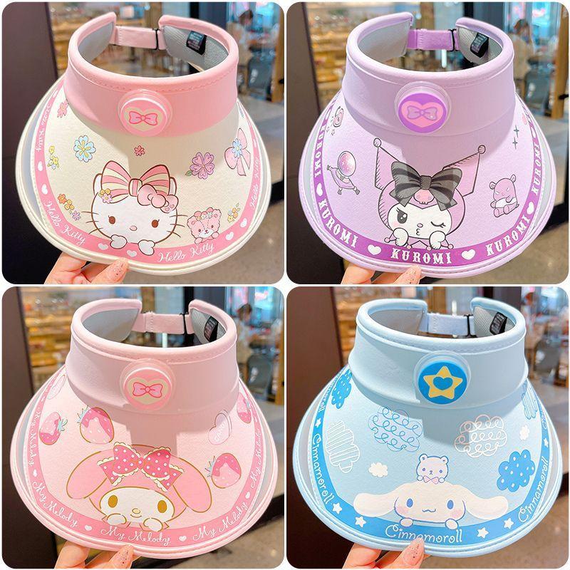 Hello Kitty Kinder Zonnehoed Met Brede Rand Voor Zomerse Buitenbescherming