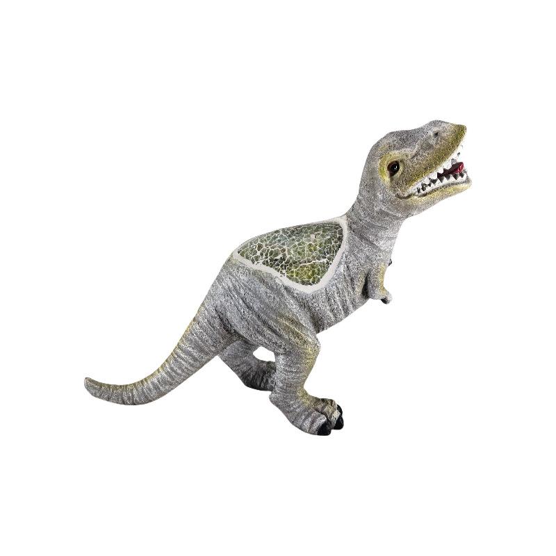 JYL TS/193,New Solar Dinosaur Light Simulation Resin Animal Model Solar T-Rex Figurine Wholesale