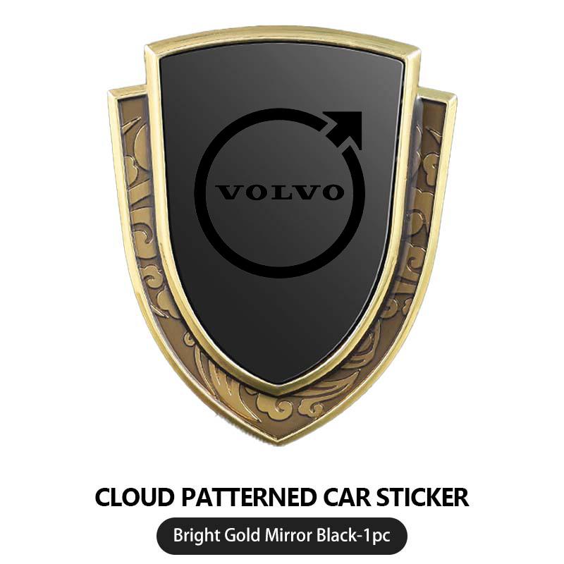 Adesivo per Carrozzeria con Motivo a Nuvole Distintivo per Griglia Auto in Lega di Alluminio Per Volvo V60 V50 V40 S80 S60 S90 C40 XC40 V70 XC70 XC60 XC90