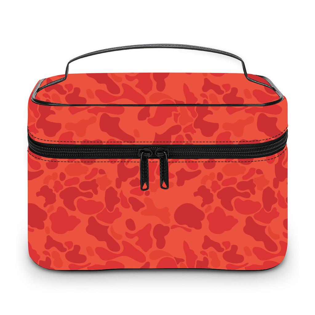 New Lady Custom Jungle Camo Cosmetic Bag Portable Cloud Camo Travel Makeup Case Large Capacity Toiletry Organizer for Women