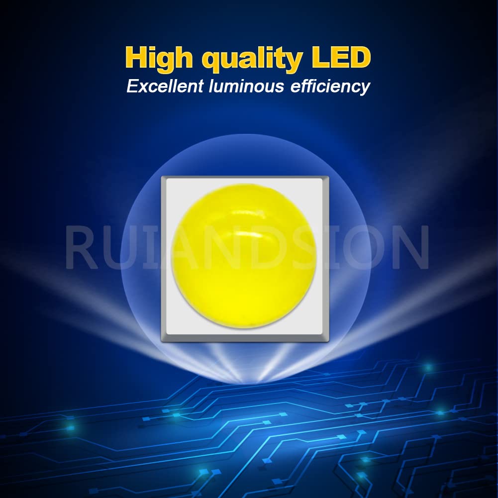 Ruiandsion 2pcs 1156 LED Bulbs 6V 12V 24V White BA15S 7506 LED Bulbs 6-30V for Cars, Motorcycles, Non-Polarity
