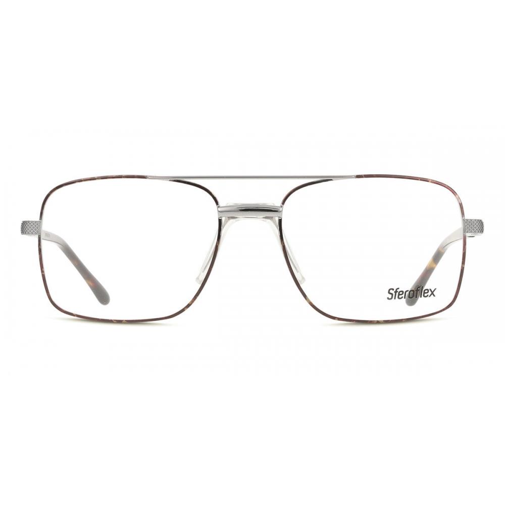 Sferoflex Sf2263 S711 Men Eyeglasses Gunmetal/Tabacco/56-18-145