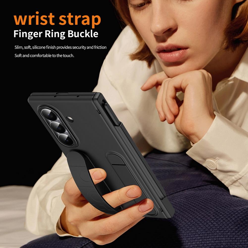 Multifunctional Kicktand Wrist Strap Folding Case For Samsung Z Fold 7 Fold SE Special Edition Galaxy Z Fold 6 5 4 Cover
