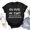 Round Neck Cute Loose T-shirt Creative Personalized Tops Shirt Print T-shrits For Women Summer Short Sleeve