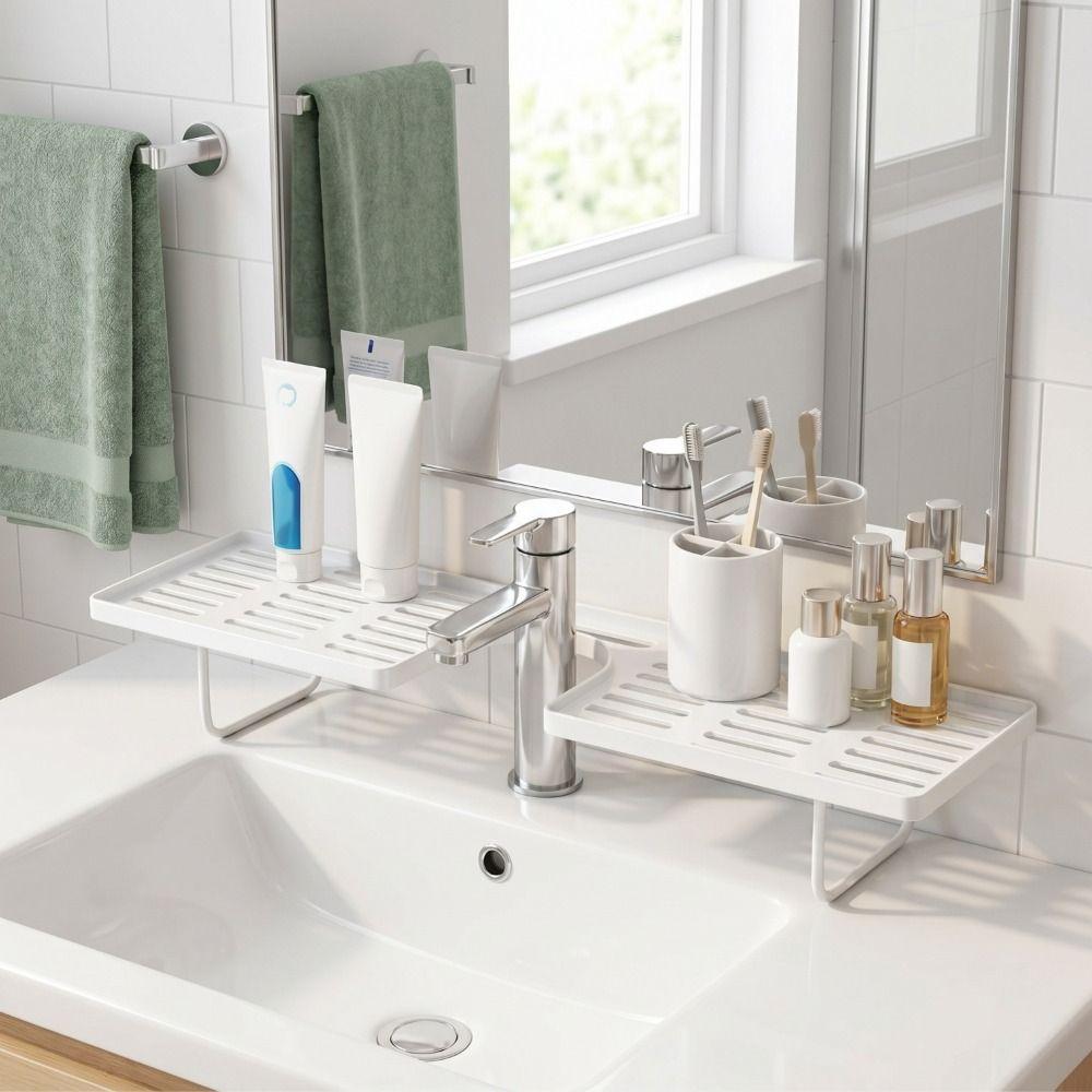 Water Drainage Faucet Storage Shelf Universal Counter Organizer Universal Sink Shelf Box Household
