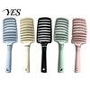Hollow Hair Brush Curved Vented for Women, Detangling Paddle Long Scalp Massaging Thick Curly Wet Hair, Blow Fast Drying Detangler Styling Tool