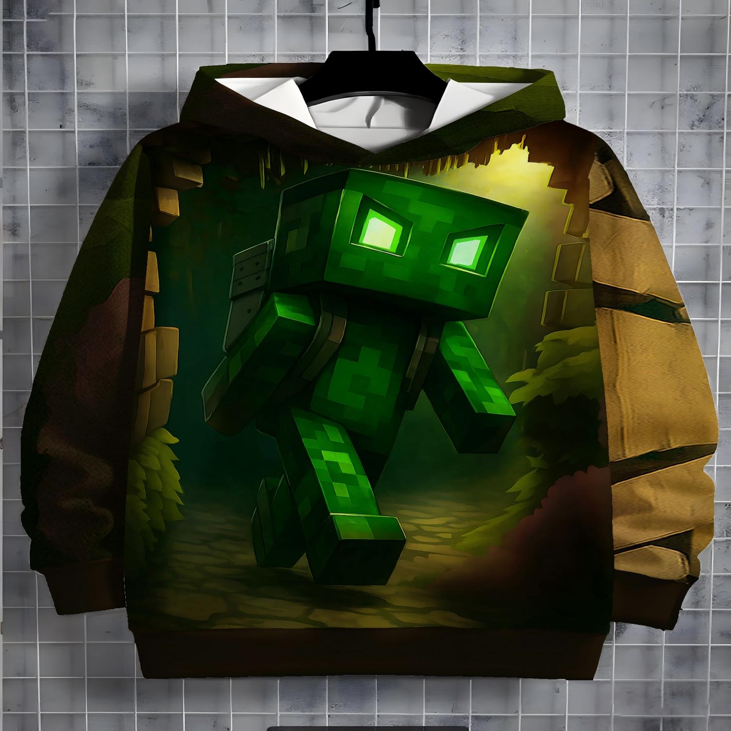 

2026 Детские толстовки с 3D-принтом Новые мужские и женские толстовки Повседневные нейтральные толстовки Детская верхняя одежда 13-14Y