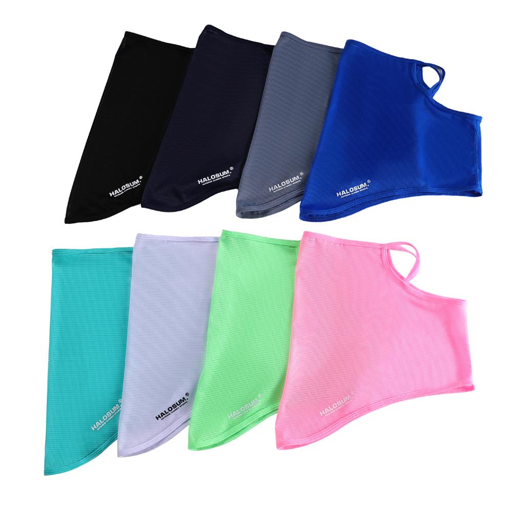 Breathable Bike Mask Windproof Dustproof Solid Color Motorcycle Scarf Ice Silk Balaclava Summer Men Women Sun Protection Veil