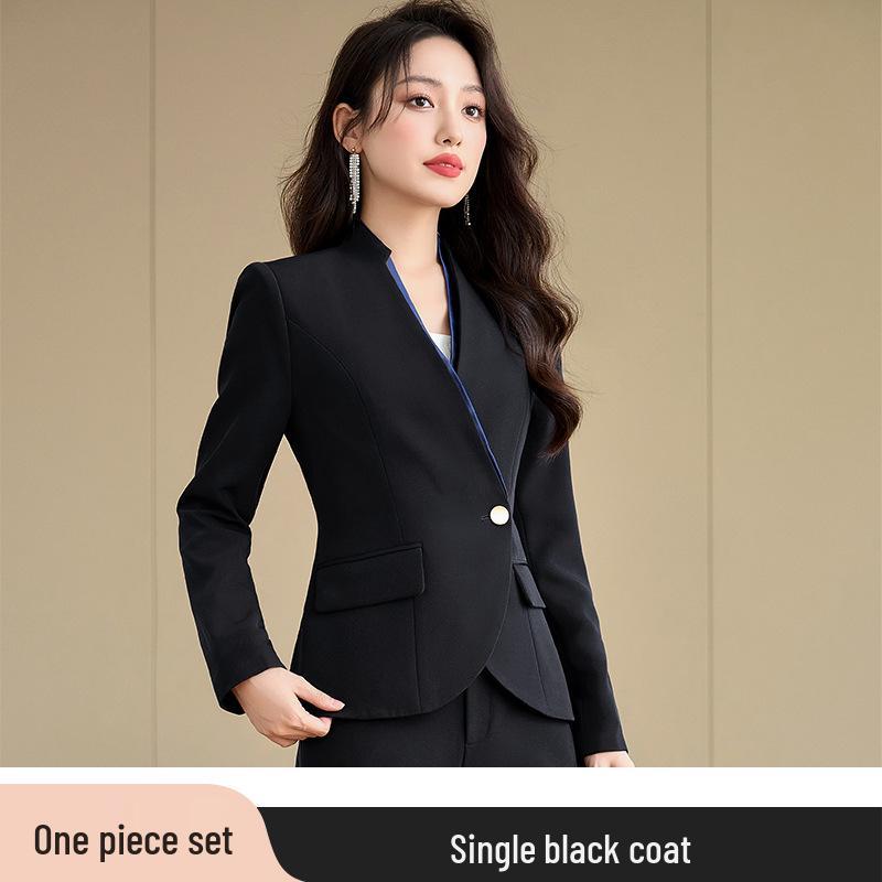 Costum profesional de damă pentru recepție și activități de club: Uniformă elegantă de toamnă/primăvară