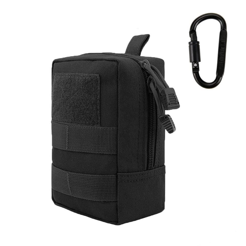 Camonti Waist Large Capacity Hip Belt Pouch with Smartphone for Outdoor and Sports Men's Multi-Function Pouch, Bag, Carabiner, Case, Fishing, Travel,