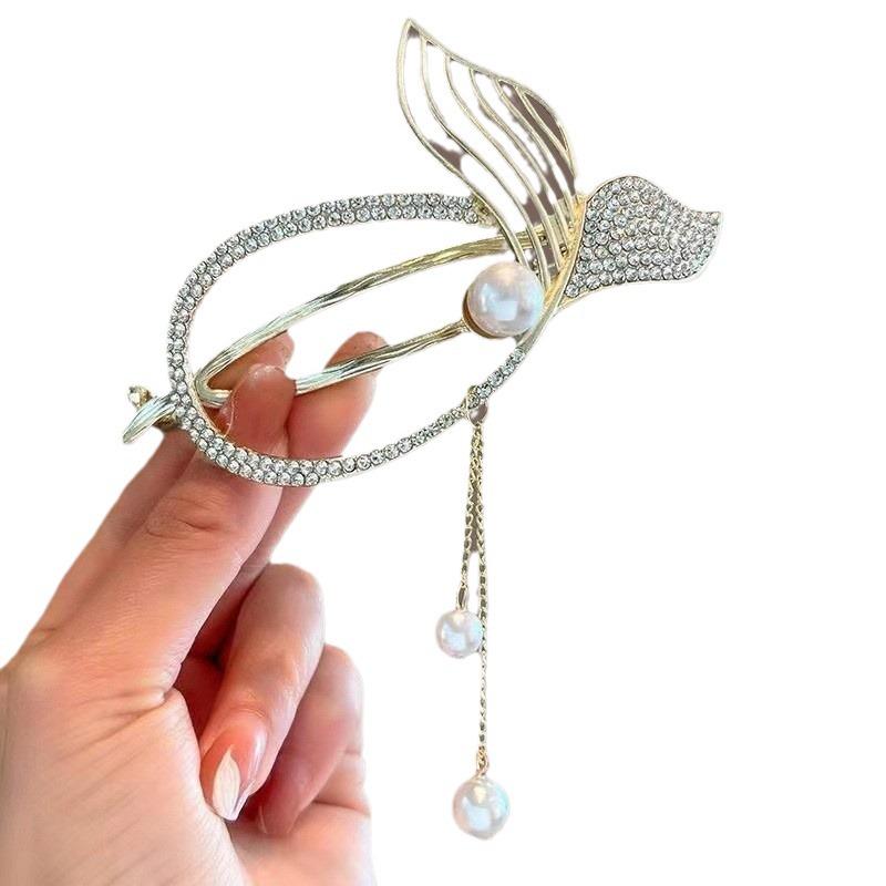 Luxury Fishtail Tassel Hairpin: Elegant Butterfly Twist Clip for Bun or Straight Hair