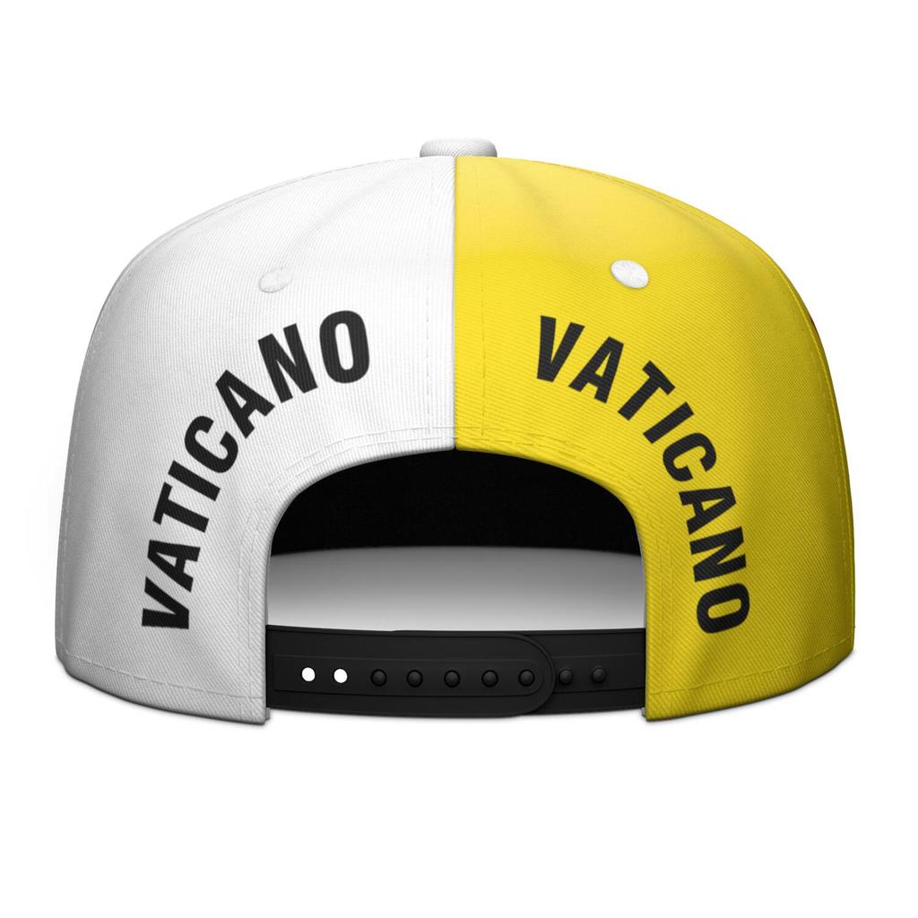 Vatican City State Free Custom Made Name Number Team Logo Brimmed Cap Country Travel Latin Nation Vaticano Flag Hip-hop Hat