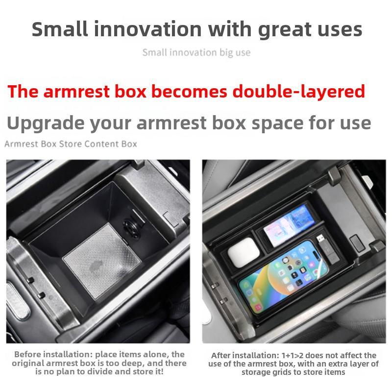 Auto Armrest Box Storage Box Central Control  Lower Storage Box, Central Storage Box  Suitable for 24 Models of Chery Fengyun T9 and Tiggo 8L