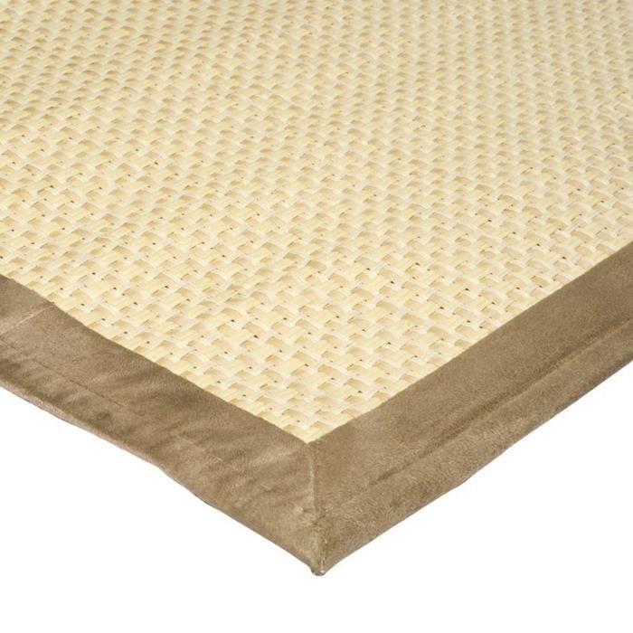 Tapis - STRAW - 140x200 cm - Beige - Waterproof - Ganse en suédine