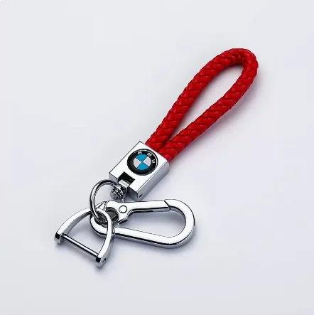 2025 Porte-clés de voiture en cuir et métal avec pendentif tressé pour BMW M Emblem X1 X2 X3 X5 X4 X6 X7 G30 G20 G32 G11 G12 F40 F30 F20