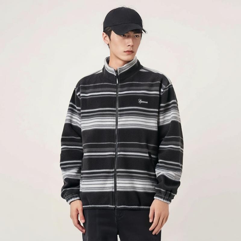 Supreme Stripe Zip Up Fleece Jacket SUP-FW24-138