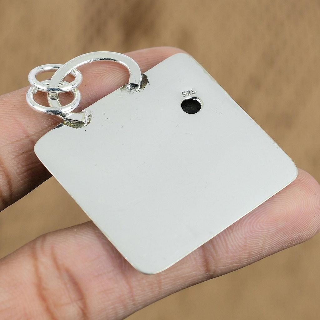 Wedding Gift For Her 925 Sterling Silver Natural Black Onyx Gemstone Pendant