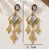 Personalized Royal Oil Painting Meteor Pendant Earrings Light Luxury Simple Trend Earrings