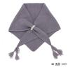 Knitted Wool Blend Scarf - Luxurious Cashmere Feel Triangle Shawl Women Thick Warm Winter Accessory