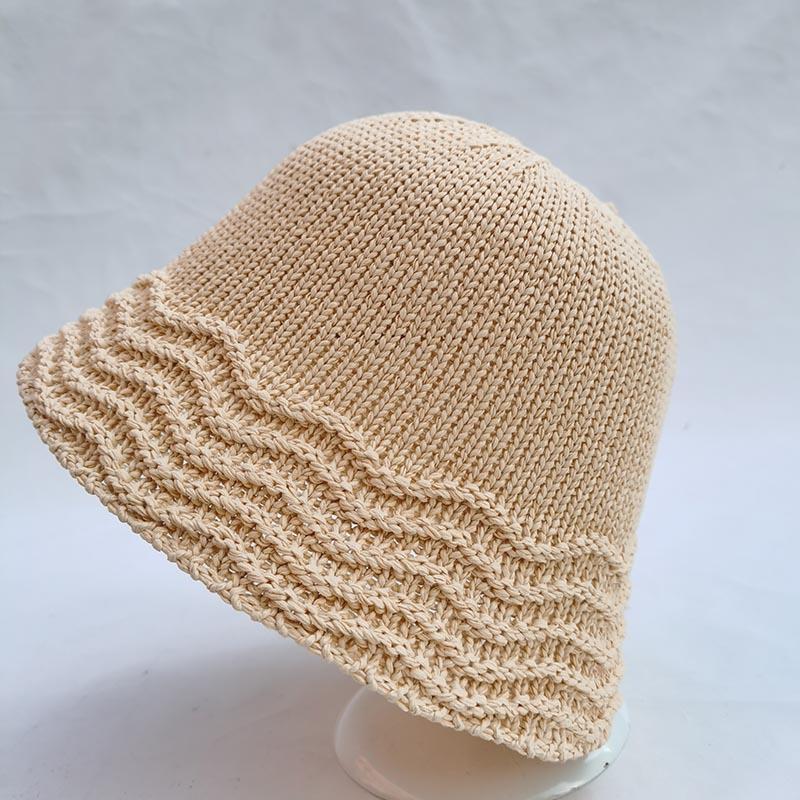 MAXSITI U NEW Spring Summer Breathable Hollow Knitted Bucket Cap Woman Casual Go Shopping Fisherman's Basin Hat  Accessories