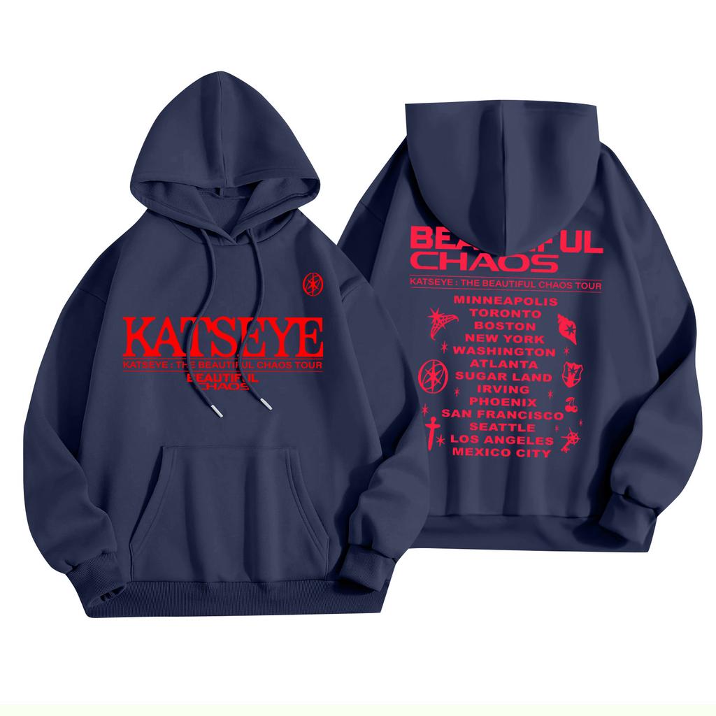 Unisex Fashion Lightweight Long Sleeve Pullover With Pockets Printed Hoodie