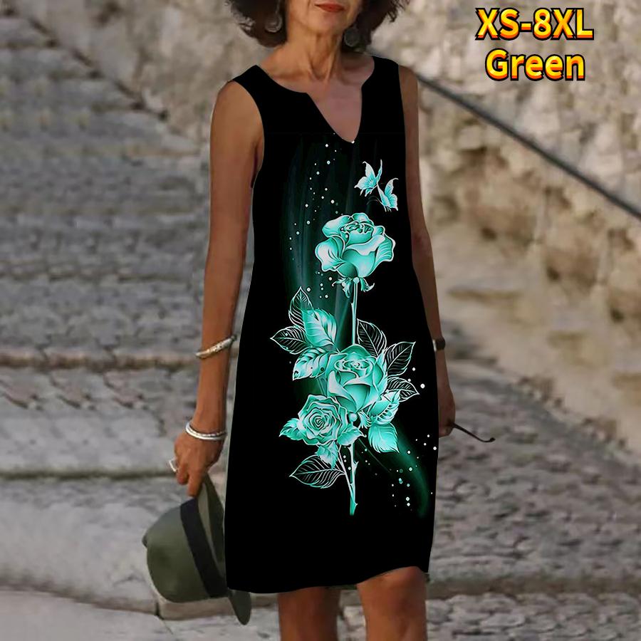 Женское летнее платье с V-образным вырезом — фото 5